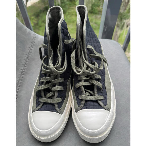 Converse Chuck Taylor Fleece Quilted‎ High Top Sneakers Sz 6.5W 8.5M - Picture 2 of 14